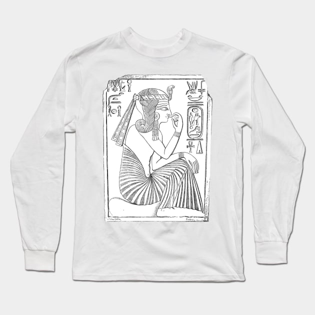 Ramses II as a Child, Louvre Stele Long Sleeve T-Shirt by WillowNox7